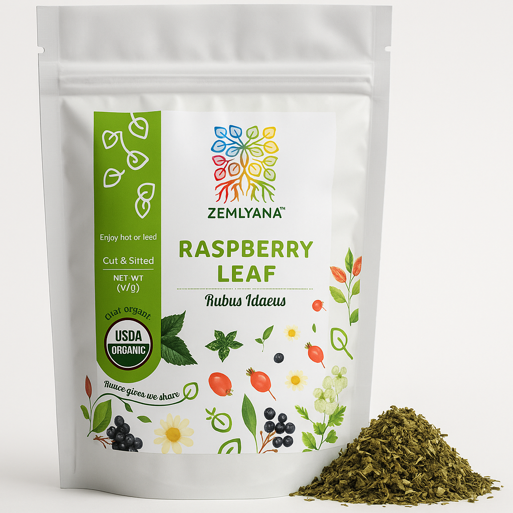 Organic Raspberry Leaf β Loose Herbal Tea from Rubus idaeus