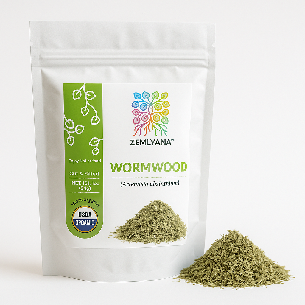 Organic Wormwood β Dried Artemisia Absinthium Loose Herb for Tea & Tinctures