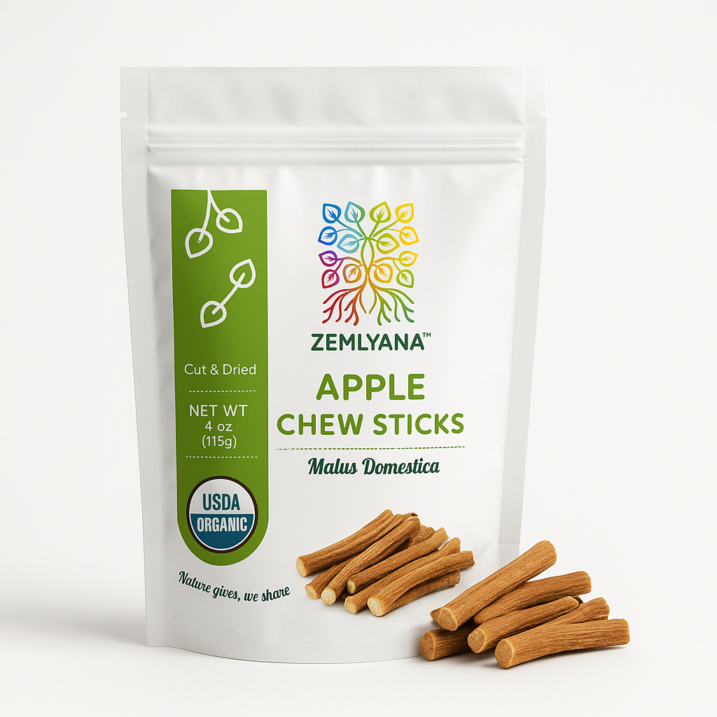 Natural Apple Chew Sticks – Orchard Wood Treats for Rabbits, Hamsters & Small Pets