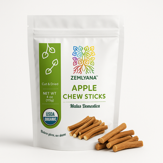 Natural Apple Chew Sticks – Orchard Wood Treats for Rabbits, Hamsters & Small Pets