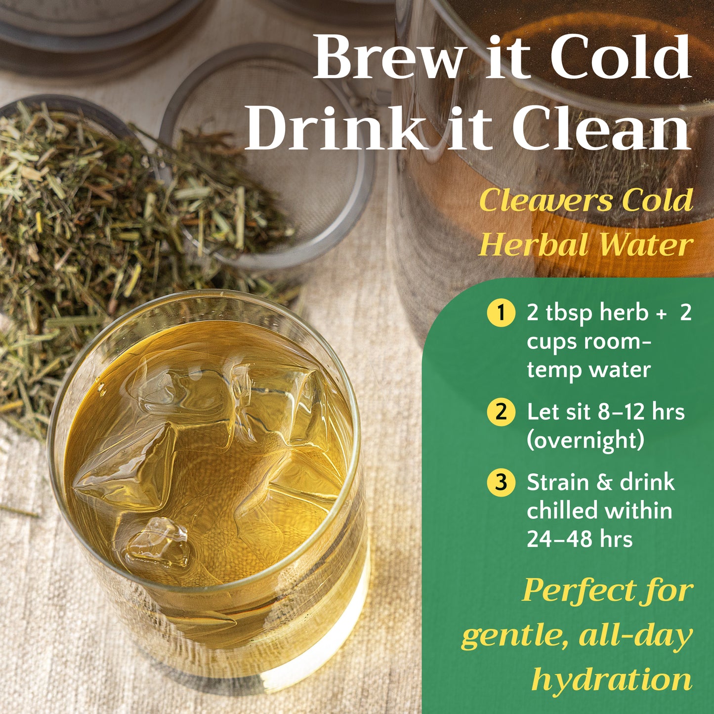 Cleavers Tea | Loose Leaf Herbal Tea | Galium aparine