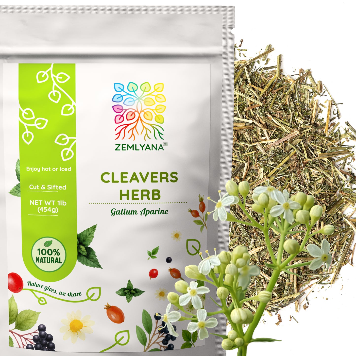 Cleavers Tea | Loose Leaf Herbal Tea | Galium aparine