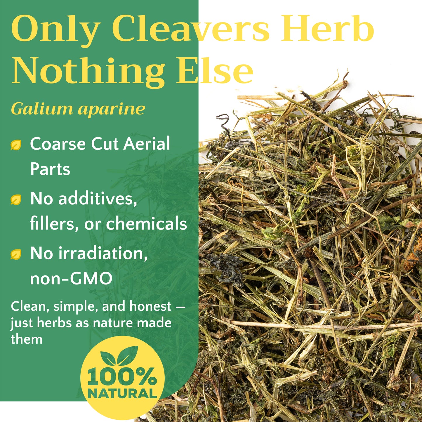 Cleavers Tea | Loose Leaf Herbal Tea | Galium aparine Bulk