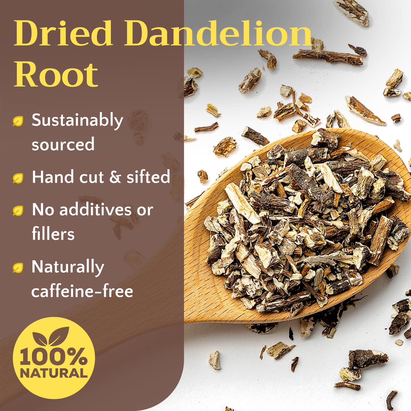 Dandelion Root Tea | Roasted Herbal Coffee Alternative | Taraxacum officinale