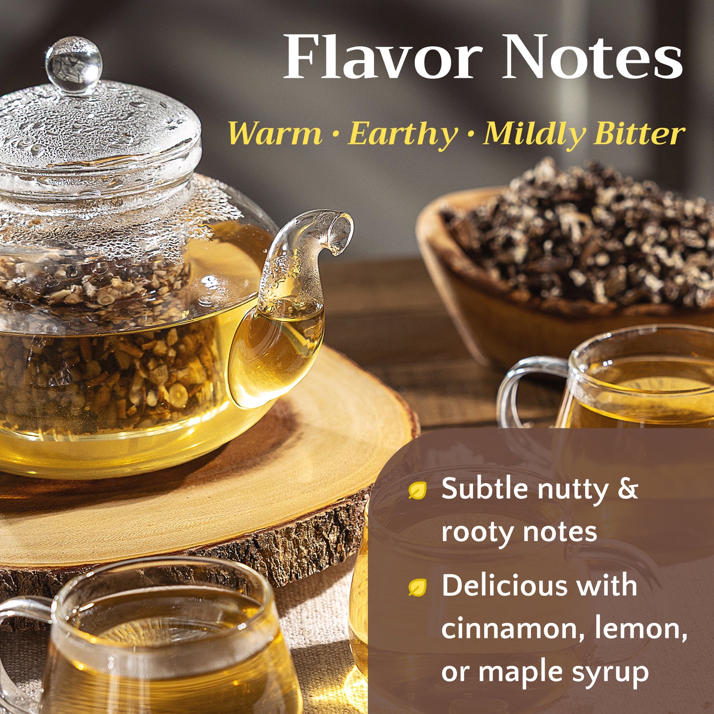 Dandelion Root Tea | Roasted Herbal Coffee Alternative | Taraxacum officinale