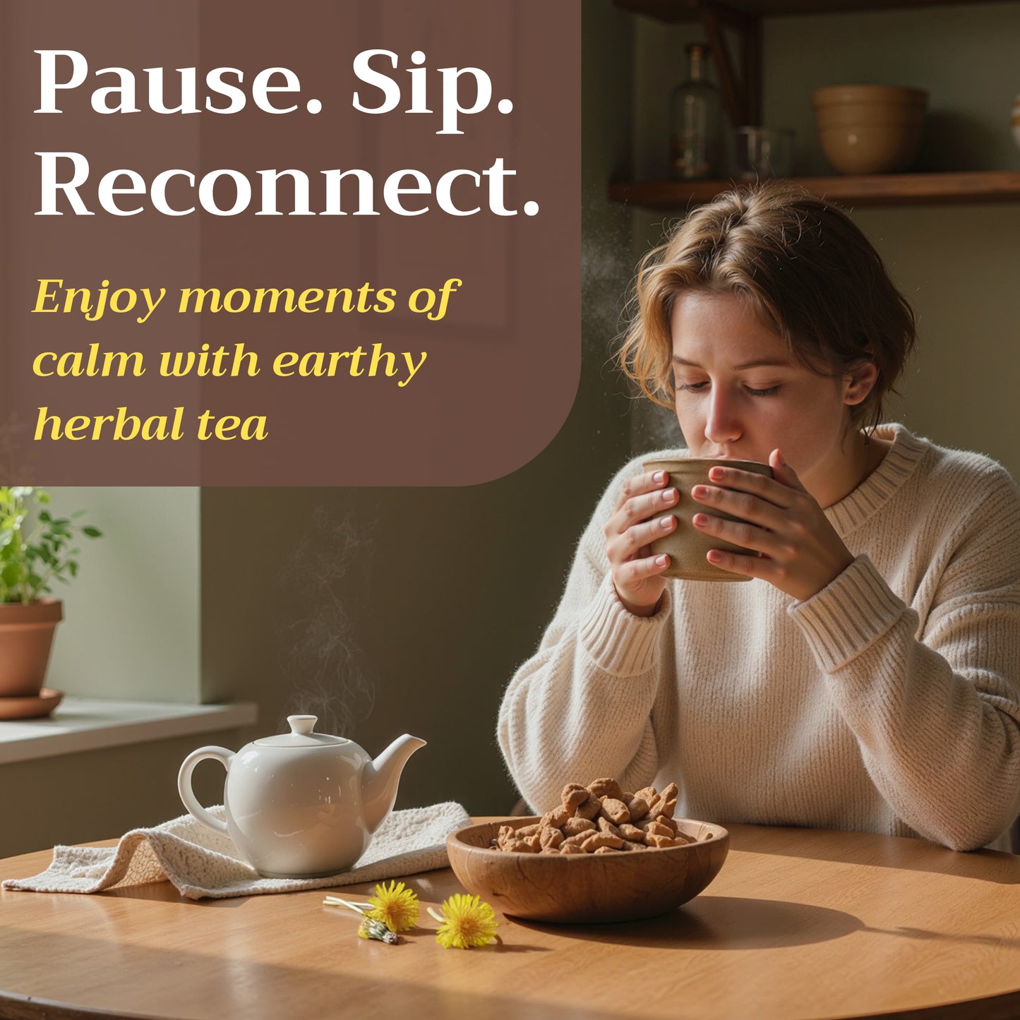 Dandelion Root Tea | Roasted Herbal Coffee Alternative | Taraxacum officinale