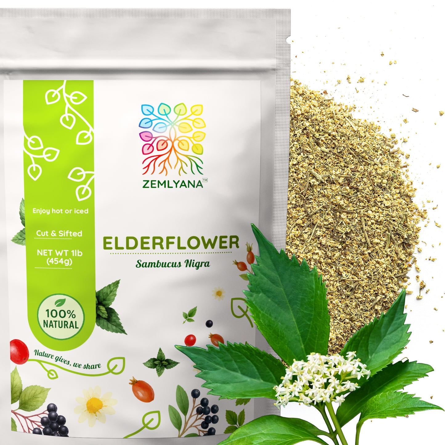Elderflower Tea | Loose Leaf Herbal Tea | Dried Elder Flowers
