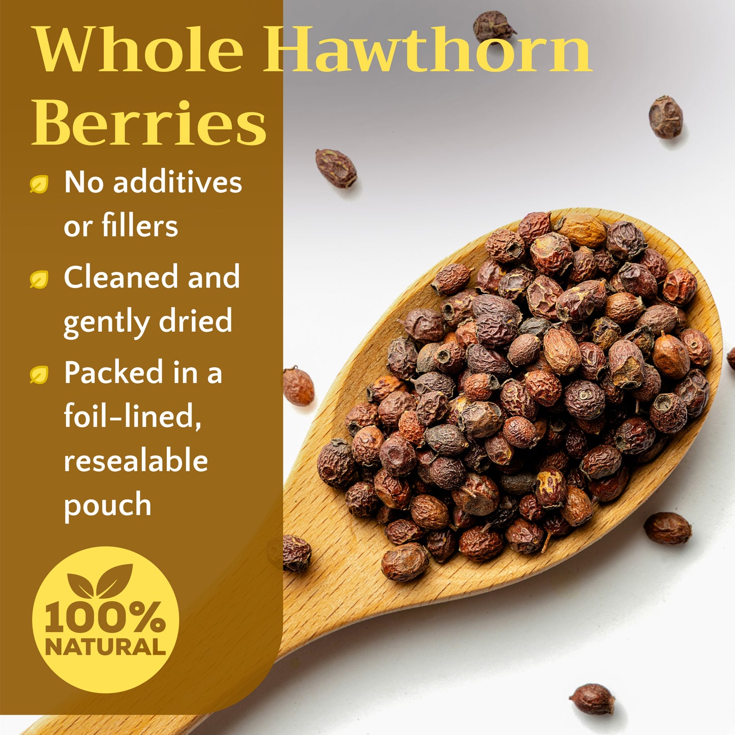 Hawthorn Berries | Dried Whole Berries | Crataegus Monogyna