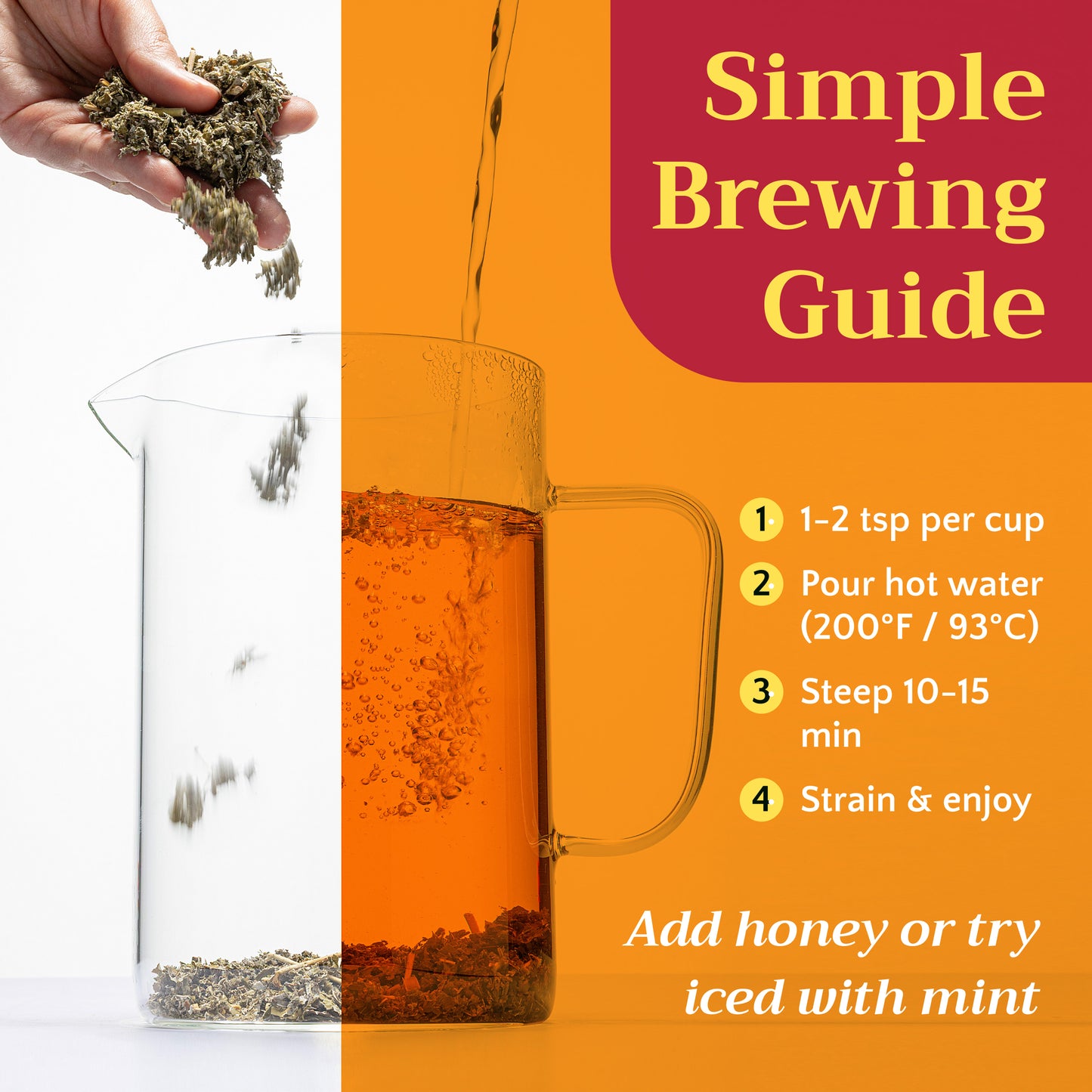 Raspberry Leaf Tea | Loose Leaf Herbal Tea | Rubus idaeus