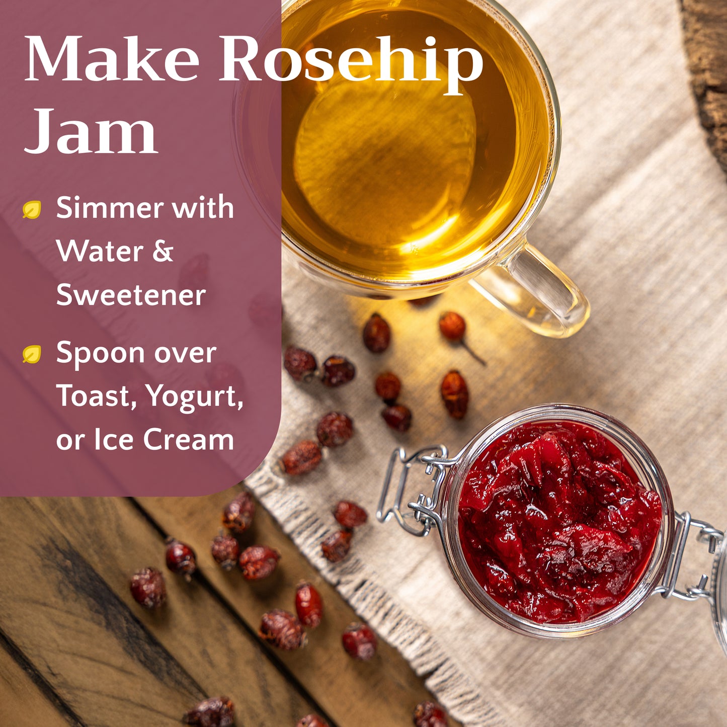 Rose Hips Tea | Dried Rosehips | Rosa canina