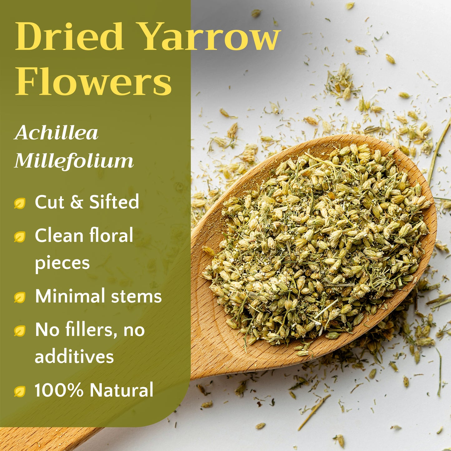 Yarrow Flower Tea | Loose Leaf Herbal Tea | Achillea millefolium