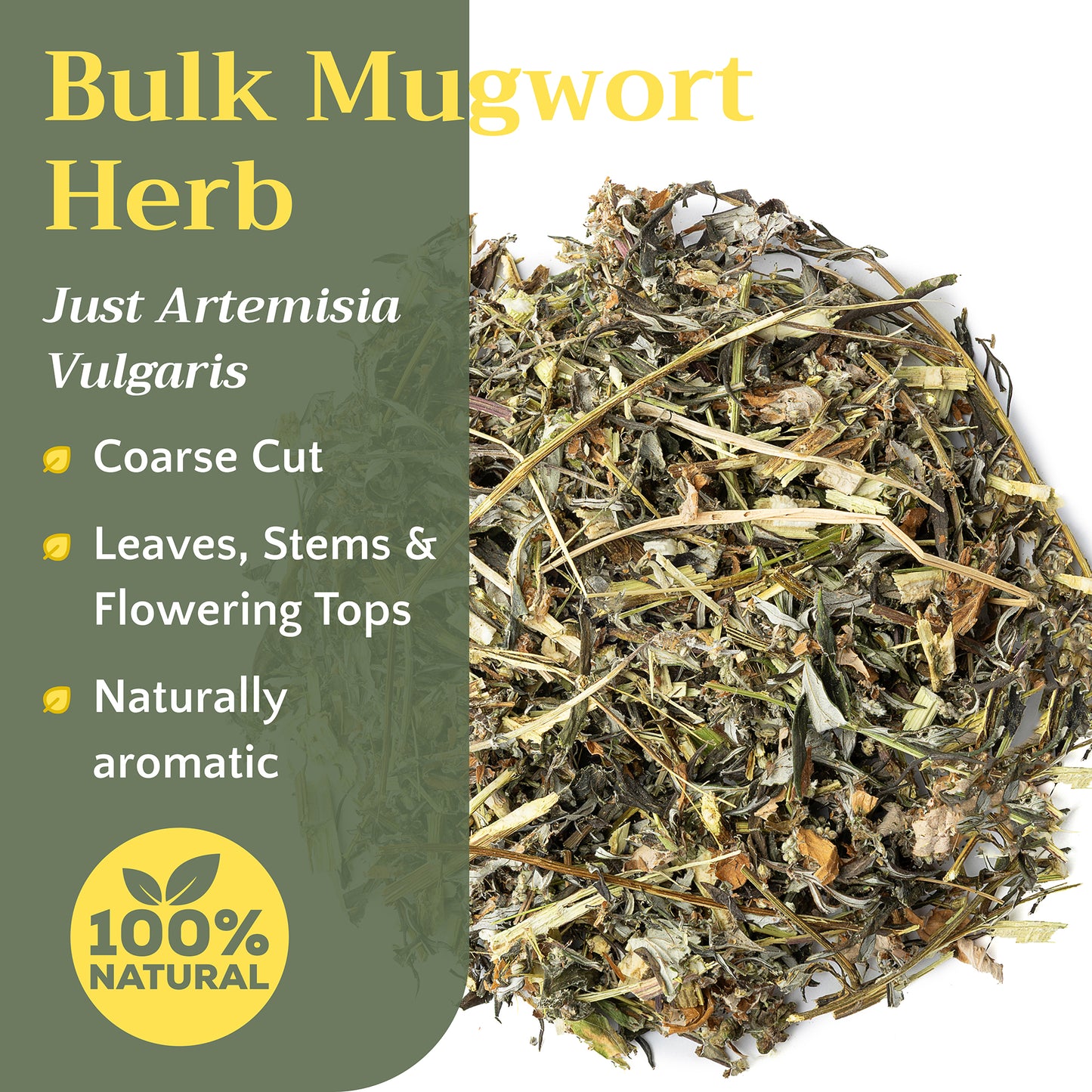 Mugwort Herb Tea | Loose Leaf Herbal Tea | Artemisia vulgaris Bulk